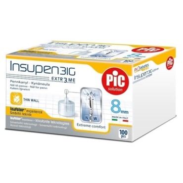 Pic Insupen Βελόνες Ινσουλίνης 31G x 8MM x 100 Τμχ