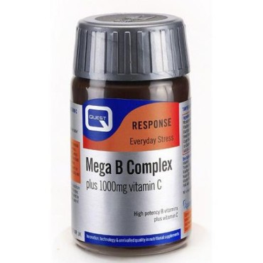 Quest Mega B Complex Plus + C 1000mg X 60 Tabs