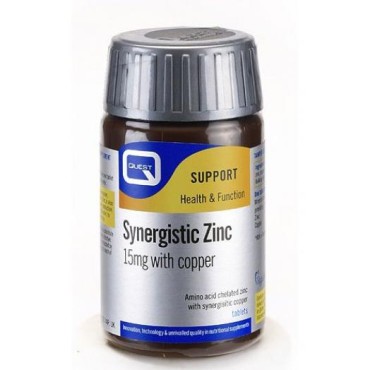 Quest Synergistic Zinc 15mg With Copper X 90 Tabs