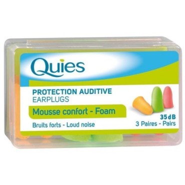 Quies Ωτοασπίδες Πολυουρεθάνης 35dB X 3 Ζεύγη