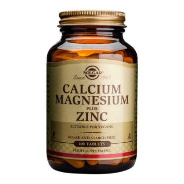 Solgar Calcium Magnesium + Zinc X 100 Tabs