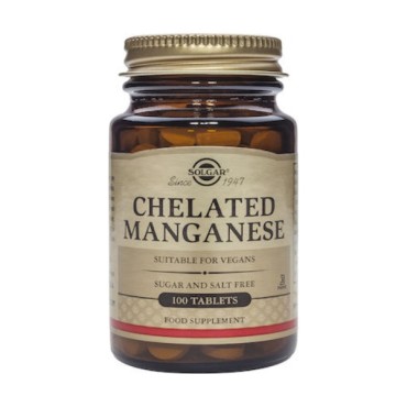 Solgar Chelated Manganese 8 mg X 100 Tabs