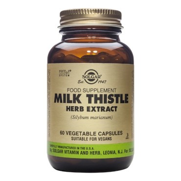 Solgar Milk Thistle Herb Extract x 60 Veg. Caps