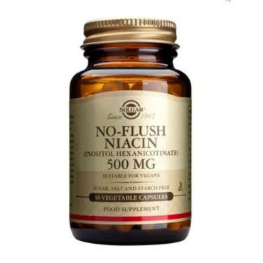 Solgar No Flush Niacin 500mg Veg.Caps 50S