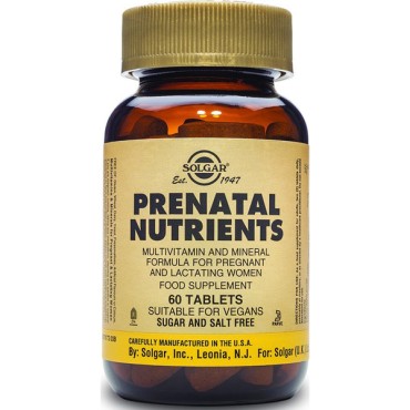 Solgar Prenatal Nutrients X 60 Tabs