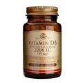 Solgar Vitamin D-3 2200 IU 55 mg X 50 Veggie Caps