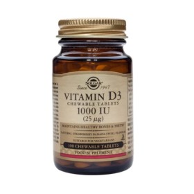 Solgar Vitamin D-3 1000 IU X 100 Chewable Tabs