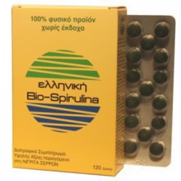 Ελληνική Bio-Spirulina 400 mg X 120 Tabs