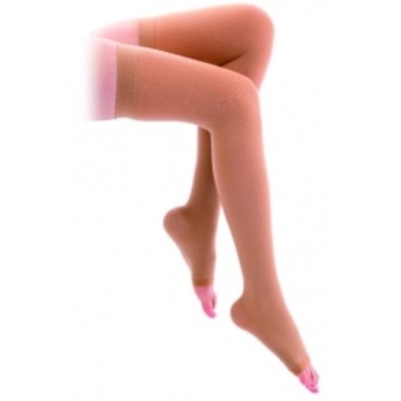 Adco Κάλτσες Ριζομηρίου Class II Ανοικτά Δάκτυλα (20-30mmHg) Beige 07275 XLarge