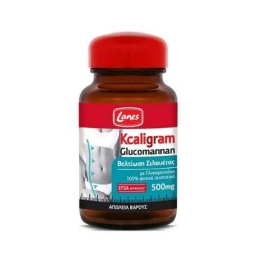Lanes Kcaligram Glucomannan 500mg x 60 Caps