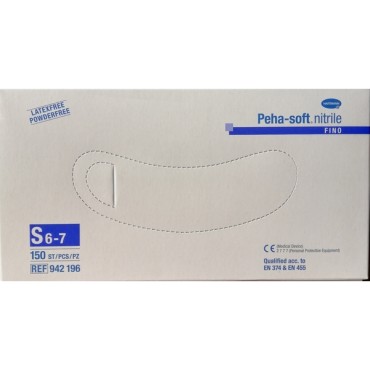 Hartmann Γάντια Νιτριλίου Fino Χωρίς Πούδρα Small x 150 Τμχ