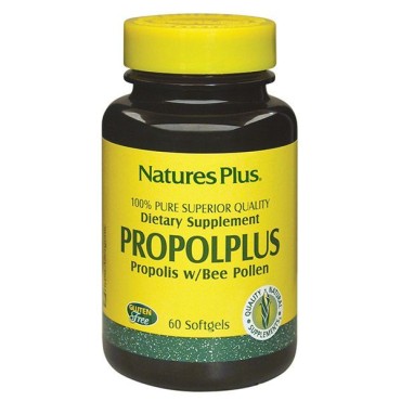Nature's Plus Propolplus Propolis w/Bee Pollen 60 softgels