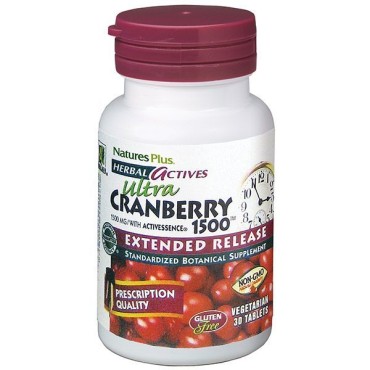 Nature's Plus Ultra Cranberry 1500 Extended Release 30 veg tabs