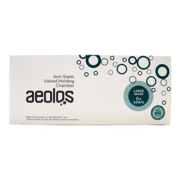 Aeolos Αεροθάλαμος Εισπνοών Ενηλίκων 6+ Ετών (Μάσκα + Επιστόμιο) 1Τεμ