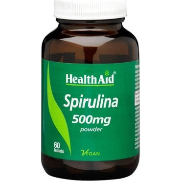 Health Aid Spirulina Powder 500mg x 60 Tabls