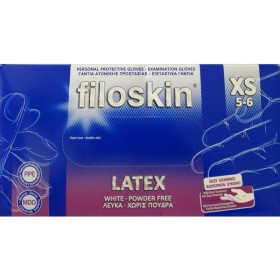 Filoskin Γάντια Latex Χωρίς Πόυδρα x-small x 100 Τμχ
