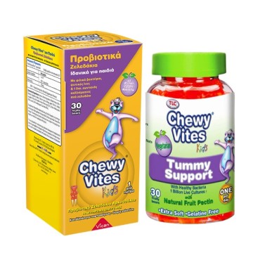 Chewy Vites Kids Προβιοτικά 30 Μασώμενες Ταμπλέτες