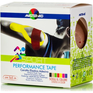 Master Aid Performance Kinesio Tape 5 Cm x 5 M Μπεζ