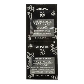 Apivita Express Beauty Μαύρη Μάσκα Προσώπου με Πρόπολη 2x8ml