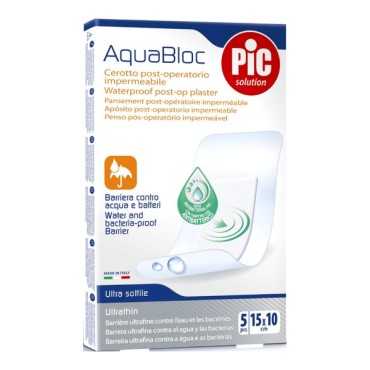 Pic Solution AquaBloc Waterproof Ultra Thin 10cm x 15cm Αυτοκόλλητα Επιθέματα 5Τεμ