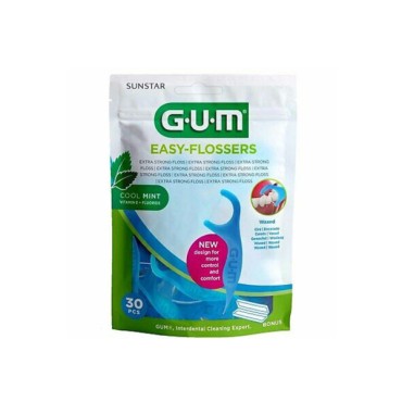 Gum Easy-Flossers 890 Cool Mint Waxed x 30 Pcs