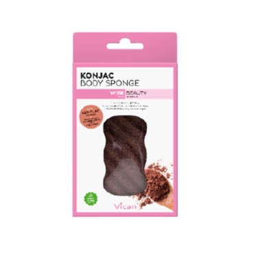 Vican Wise Beauty Konjac Body Sponge Red Clay 1Τεμ