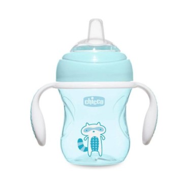 Chicco Transition Cup 4m+ Σιελ Με Στόμιο Σιλικόνης 200ml