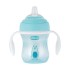 Chicco Transition Cup 4m+ Σιελ Με Στόμιο Σιλικόνης 200ml