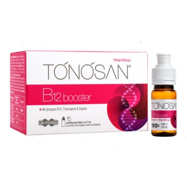 Uni-Pharma Tonosan B12 Booster 7ml 15 Φιαλίδια