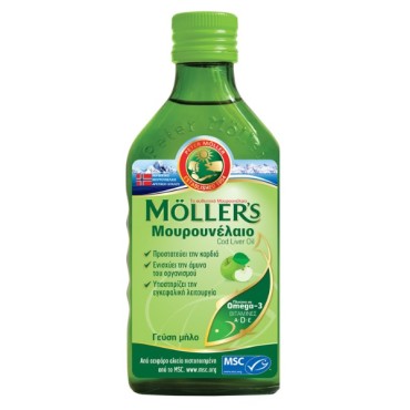 Moller's Μουρουνέλαιο Apple 250ml