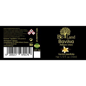 Bioland Αιθέριο Έλαιο Βανίλια 10ml