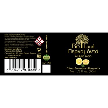Bioland Αιθέριο Έλαιο Περγαμόντο 10ml