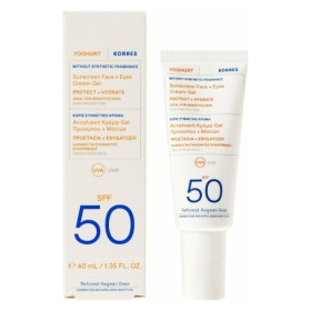 Korres Yoghurt Sunscreen Emulsion Face & Eyes Cream Gel SPF50 40ml