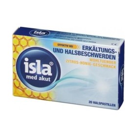 Isla Medic Acute Citrus & Honey 20 παστίλιες
