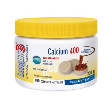 Longlife Calcium 400mg Cioccolato x 100 Chew Tabs