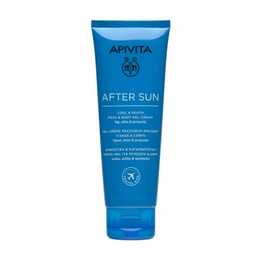 Apivita Travel Size After Sun Cool & Sooth Face & Body Gel-Cream 100ml