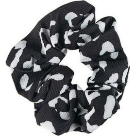 Medisei Μαύρο Εμπριμέ Λαστιχάκι Μαλλιών