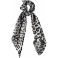 Medisei Γκρι Λεοπάρ Λαστιχάκι Μαλλιών Mε Mαντήλι
