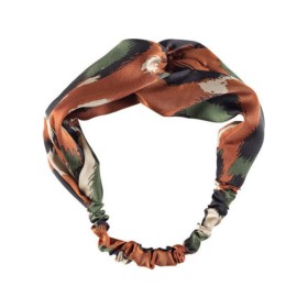 Medisei Dalee Hair Κορδέλα Καφέ-Μαύρο-Πράσινο-Γκρι