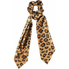 Medisei Καφέ Λεοπάρ Λαστιχάκι Μαλλιών Mε Μαντήλι