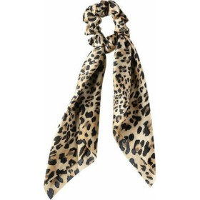 Medisei Μπεζ Λεοπάρ Λαστιχάκι Μαλλιών Mε Mαντήλι