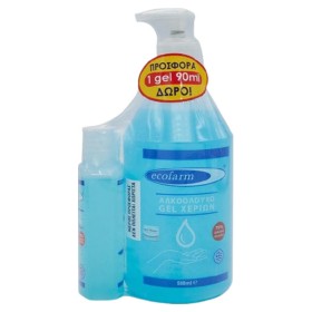 Ecofarm Hand Gel 500ml Με Αντλία + 90ml Δώρο