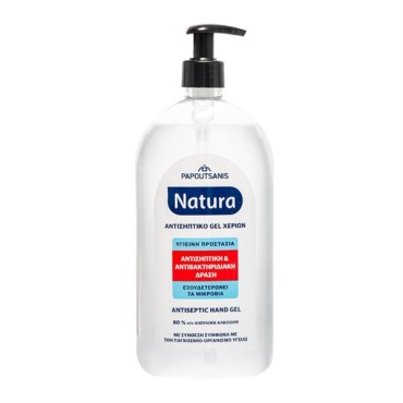 Papoutsanis Natura Αντισηπτικό Gel Χεριών 1000ml Με Αντλία