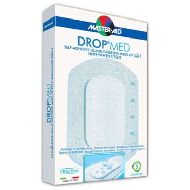 Master Aid Drop Med 10,5 X 15 cm X 3 Τμχ