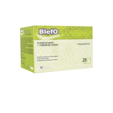 Maxyn Blefo Οφθαλμικές Γάζες Μίας Χρήσης 28τμχ & 1 Θερμαινόμενο Επίθεμα Ματιών 1 Τμχ