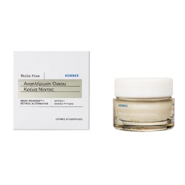 Korres Λευκή Πεύκη Κρέμα Νύχτας Αναπλήρωσης Όγκου Για Ώριμες επιδερμίδες 40ml