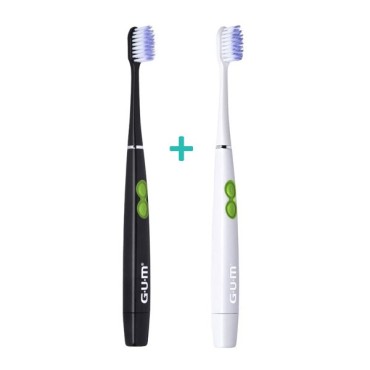 Gum 4100 Activital Sonic Soft Black Limited Edition + Δώρο Gum 4100 Activital Sonic Soft White