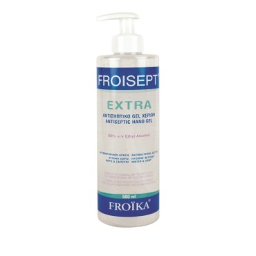 Froika Froisept Extra Hand Gel Με Αιθυλική Αλκοόλη 80% 500Ml