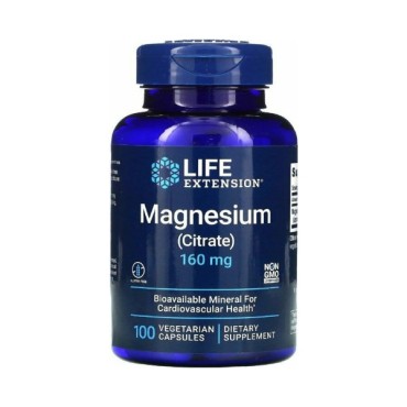 Life Extension Magnesium (Citrate) 160mg X 100 Φυτικές Κάψουλες