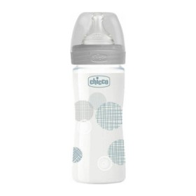 Chicco Γυάλινο Well Being 0m+ Grey 240ml